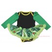 Black Long Sleeve Baby Bodysuit Anna Green Coronation Pettiskirt JS4433